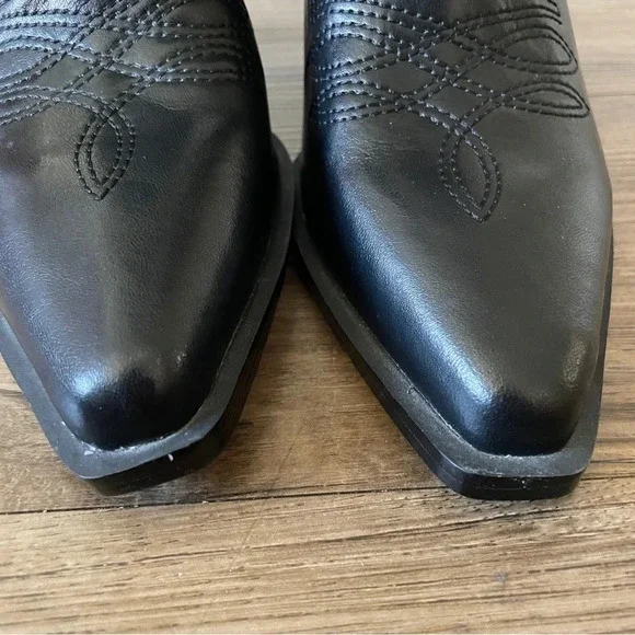 Aqua Ace Snip Toe High Heel Western Boots Sz 6 - Picture 4 of 6